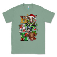 Sage Christmas ho ho ho cow Classic Tee - BarkalooDesign