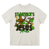 Cream St. Patrick's knows Jesus arose Heavy Core Tee - FaDigitalArtStudio