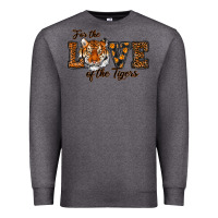 Charcoal Heather love of the tigers Premium Sweatshirt - RanaPortraitStore