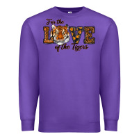 Purple love of the tigers Premium Sweatshirt - RanaPortraitStore