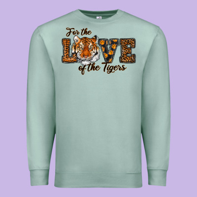 Love Of The Tigers Premium Sweatshirt Designed By Ranaportraitstore