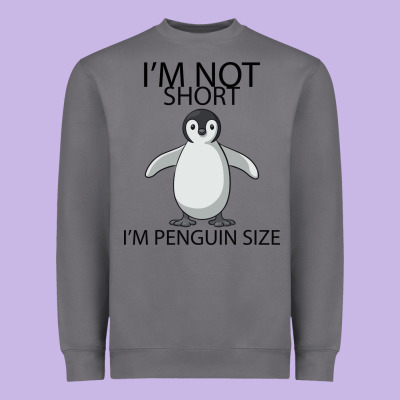 I'm Not Short I'm Penguin Size Heavyweight Sweatshirt Designed By Bettercallsaul