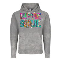 Cloud Rock hippie soul with tie dye and flowers Vintage Hoodie - Artiststas