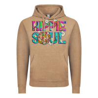 Vintage Coffee hippie soul with tie dye and flowers Vintage Hoodie - Artiststas