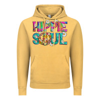 Vintage Mustard hippie soul with tie dye and flowers Vintage Hoodie - Artiststas