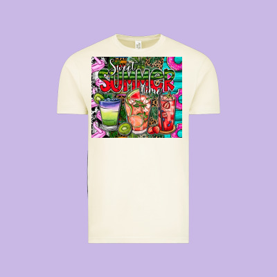 Summer Time Vintage Tee Designed By Cowhidedigitalart
