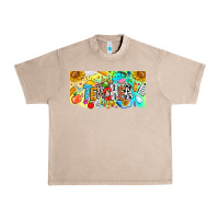French Oak Best Teacher Ever Urban Heavy Tee - CowhideDigitalArt