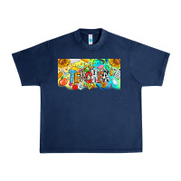 Navy Best Teacher Ever Urban Heavy Tee - CowhideDigitalArt