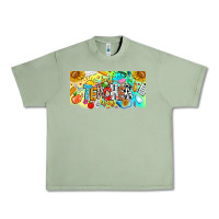 Oil Green Best Teacher Ever Urban Heavy Tee - CowhideDigitalArt