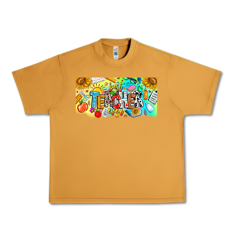 Best Teacher Ever Urban Heavy Tee by CowhideDigitalArt | Teevron