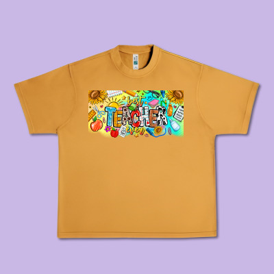 Best Teacher Ever Urban Heavy Tee Designed By Cowhidedigitalart