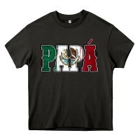Asphalt Mexican Flag Papá Heavy Core Tee - Jasminsmagicworld