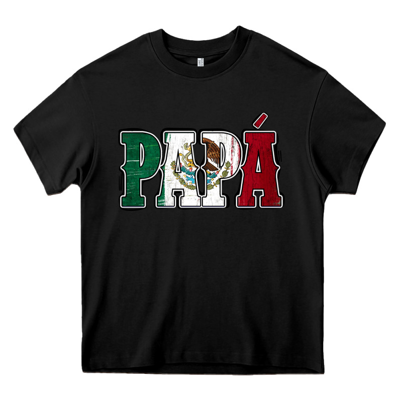 Mexican Flag Papá Heavy Core Tee by Jasminsmagicworld | Teevron