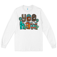 White yee haw Long Sleeve Tee - RacoonDesign