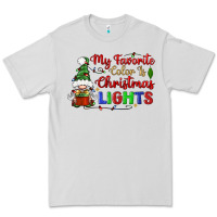 Dove Grey my favorite color is christmas lights Premium Tee - BundleAndBundleShop