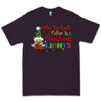 Plum my favorite color is christmas lights Premium Tee - BundleAndBundleShop
