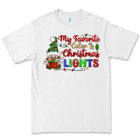 White my favorite color is christmas lights Premium Tee - BundleAndBundleShop