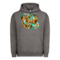 Pigment Tornado Leopard Sunflower Cowhide Glitter Heart Urban Hoodie - RanaPortraitStore