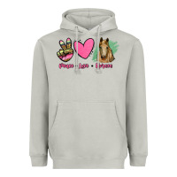 Moon Dust peace love horses Heavyweight Hoodie - RanaPortraitStore