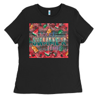 Black summer vibes Ladies Tee - CowhideDigitalArt