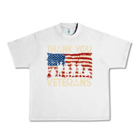 Lunar Rock Thank You Veterans American Flag Patriotic Urban Heavy Tee - baoMotion