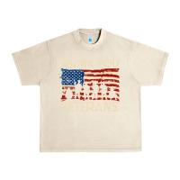 Sandshell Thank You Veterans American Flag Patriotic Urban Heavy Tee - baoMotion