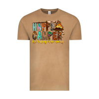 Vintage Camel Happy Camper Be Happy Or Go Away Vintage Tee - CowhideDigitalArt