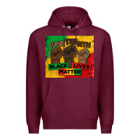 Burgundy juneteenth black lives matter tumbler Premium Hoodie - BarkalooDesign