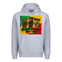 Heather Grey juneteenth black lives matter tumbler Premium Hoodie - BarkalooDesign