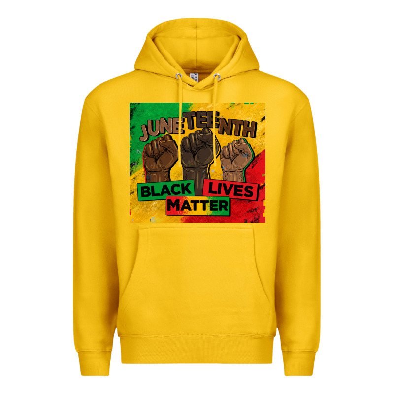 Juneteenth Black Lives Matter Tumbler Premium Hoodie by BarkalooDesign | Teevron