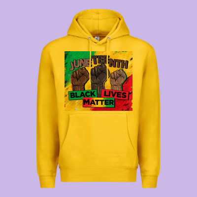 Juneteenth Black Lives Matter Tumbler Premium Hoodie Designed By Barkaloodesign