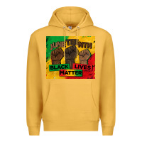 Mustard juneteenth black lives matter tumbler Premium Hoodie - BarkalooDesign