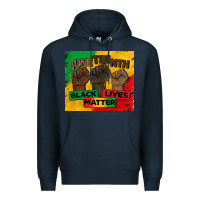 Navy juneteenth black lives matter tumbler Premium Hoodie - BarkalooDesign