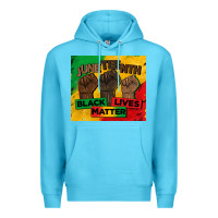 Ocean Blue juneteenth black lives matter tumbler Premium Hoodie - BarkalooDesign