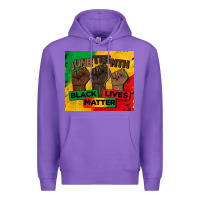 Purple juneteenth black lives matter tumbler Premium Hoodie - BarkalooDesign