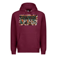 Burgundy Cowhide is the New Black Premium Hoodie - Jasminsmagicworld
