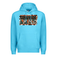 Ocean Blue Cowhide is the New Black Premium Hoodie - Jasminsmagicworld