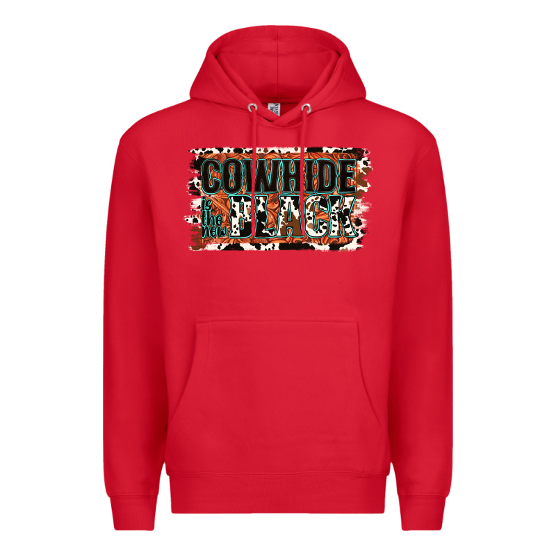Cowhide Is The New Black Premium Hoodie by Jasminsmagicworld | Teevron