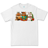 White Halloween thanksgiving christmas coffee cups Premium Tee - FaDigitalArtStudio