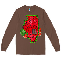 Chestnut illinois watermelon Long Sleeve Tee - RacoonDesign