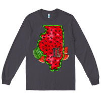 Smoke illinois watermelon Long Sleeve Tee - RacoonDesign