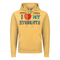 Vintage Mustard i love my students with pen and Vintage Hoodie - Artiststas