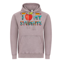 Vintage Zinc i love my students with pen and Vintage Hoodie - Artiststas