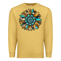 Antique Gold gemstone sunflower Premium Sweatshirt - RanaPortraitStore