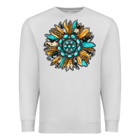 Dove Grey gemstone sunflower Premium Sweatshirt - RanaPortraitStore