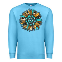 Ocean Blue gemstone sunflower Premium Sweatshirt - RanaPortraitStore