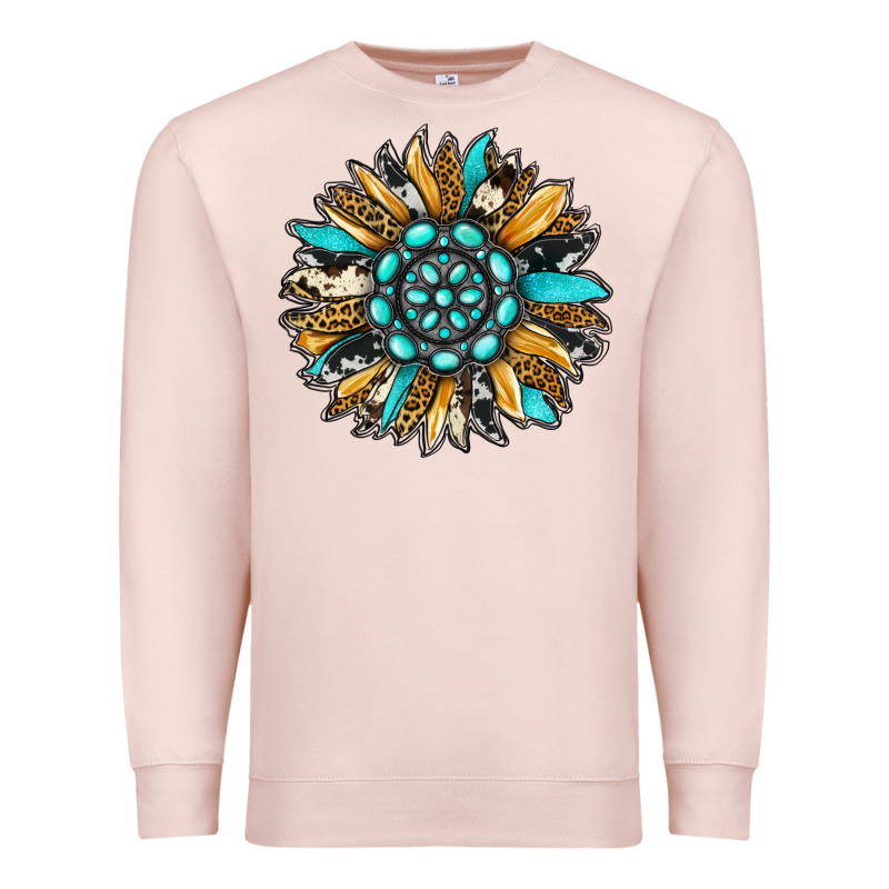 Gemstone Sunflower Premium Sweatshirt by RanaPortraitStore | Teevron