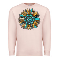 Pale Pink gemstone sunflower Premium Sweatshirt - RanaPortraitStore