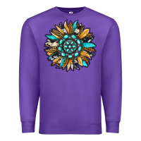 Purple gemstone sunflower Premium Sweatshirt - RanaPortraitStore