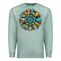 Seafoam gemstone sunflower Premium Sweatshirt - RanaPortraitStore